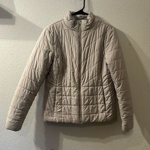 Attention tan puffer jacket size medium